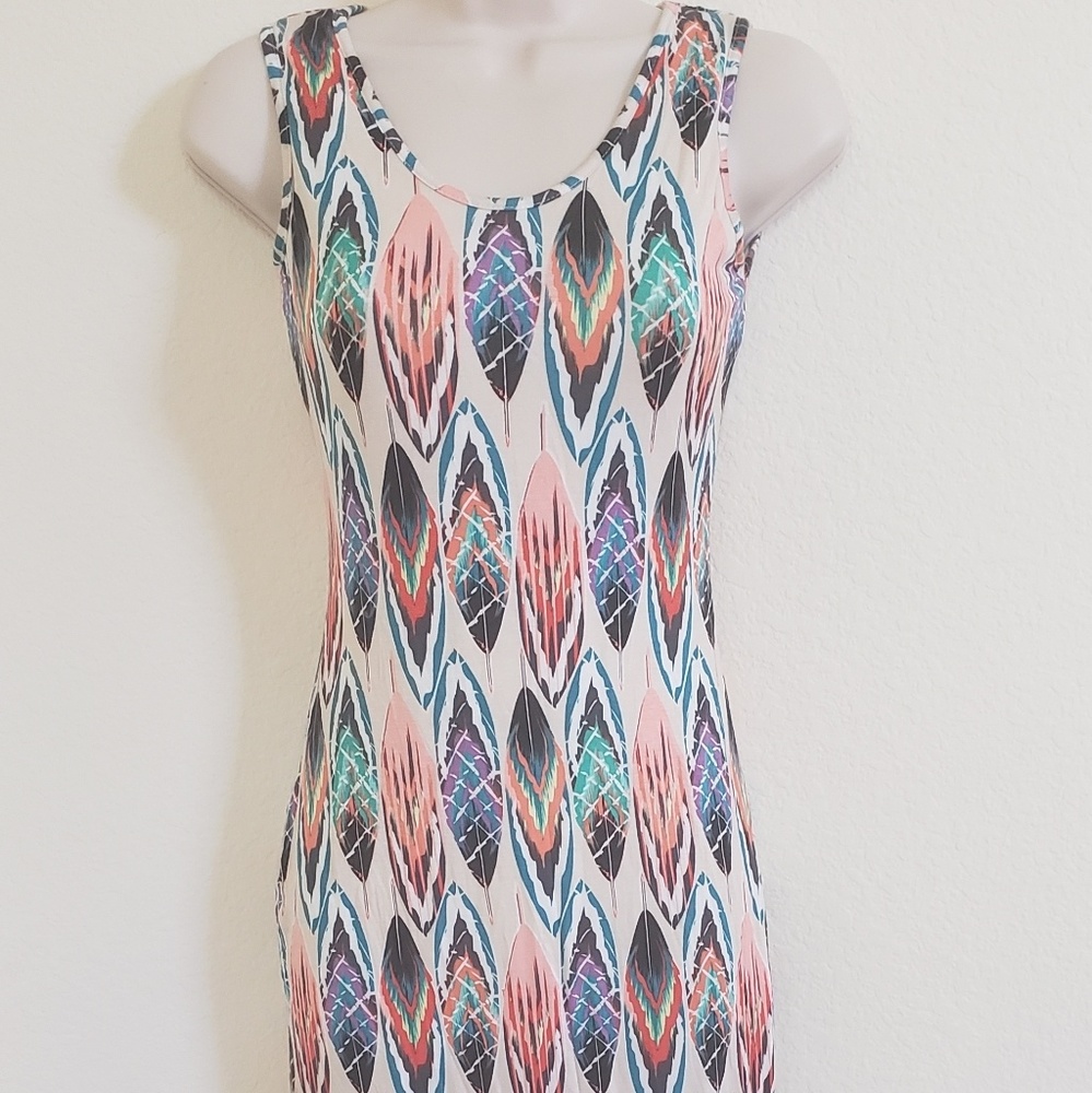 Midi feather dress